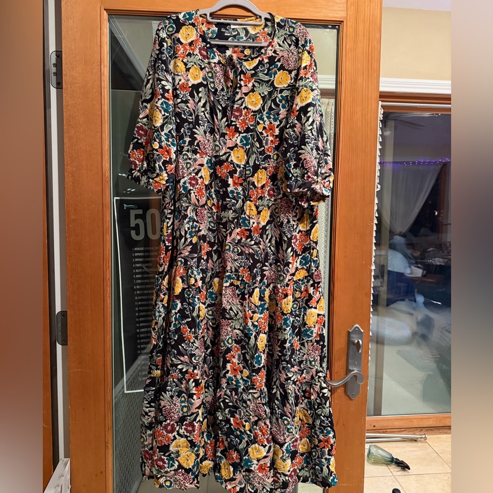 NATURAL LIFE Vibrant Floral Maxi Dress